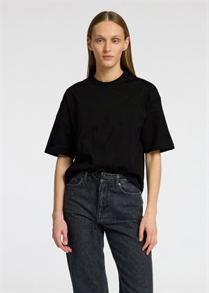 Penny ss embroidered tee Black Selected Femme